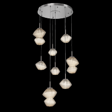 Hammerton CHB0089-08-SN-A-C01-L1 - Mesa Round 8pc Multi-Pendant