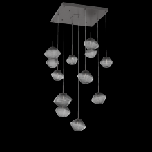 Hammerton CHB0089-09-GP-S-C01-L3 - Mesa Square 9pc Multi-Pendant