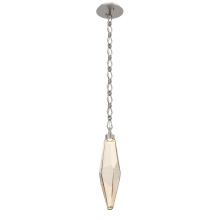 Hammerton LNB0050-19-BS-CA-CH1-L1 - Rock Crystal Pendant with Chain - 19-Inch