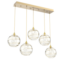 Hammerton PLB0047-05-GB-OA-C01-E2 - Terra Linear 5pc Multi-Pendant