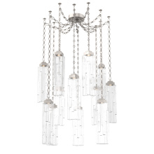 Hammerton SNB0056-12-BS-LC-CH1-L1 - Ledgestone Multi Light Pendant Multi Port Canopy Beige Silver