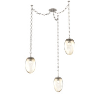 Hammerton SNB0067-03-BS-FA-CH1-L1 - Meteo LED Multi Light Pendant Multi Port Canopy Beige Silver