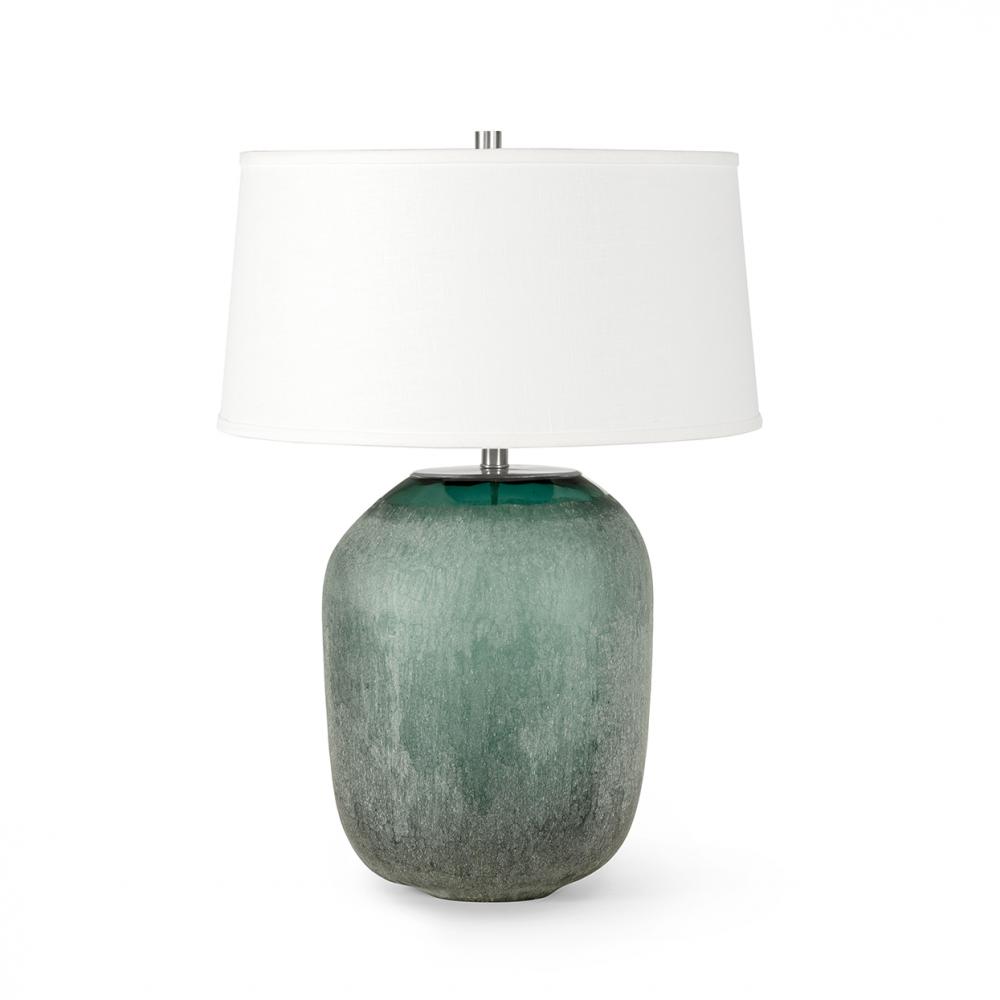 MYKONOS GLASS TABLE LAMP TALL