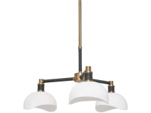 Palecek 2316-79 - BROOKLYN CHANDELIER SMALL BLACK