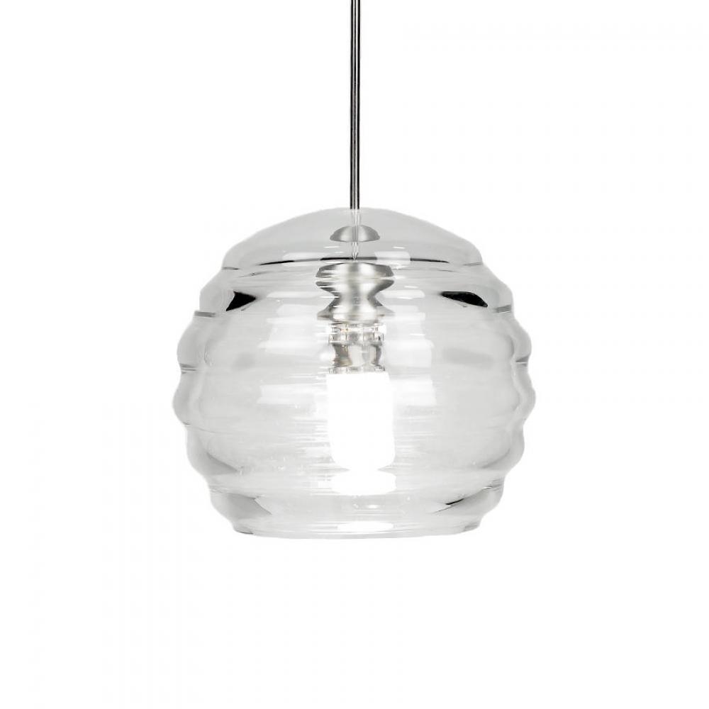 Clarity LED 1 Light Pendant with Canopy
