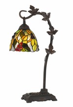 CAL Lighting BO-2754TB - 60W Cotulla Downbrdige Tiffany Table Lamp