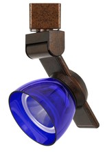 CAL Lighting HT-999RU-BLUCLR - 6" Height Metal and Plc Track Head in Rust Finish