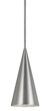 CAL Lighting UP-1105/6-BS - 7" Tall Metal Pendant in Brushed Steel Finish