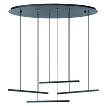 Eglo 205646A - 4 LT Integrated LED Pendant w/ Black Finish & Black light Bars