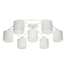 Eglo 97903A - 7 LT Ceiling Light w/ a White Finish & White Shades