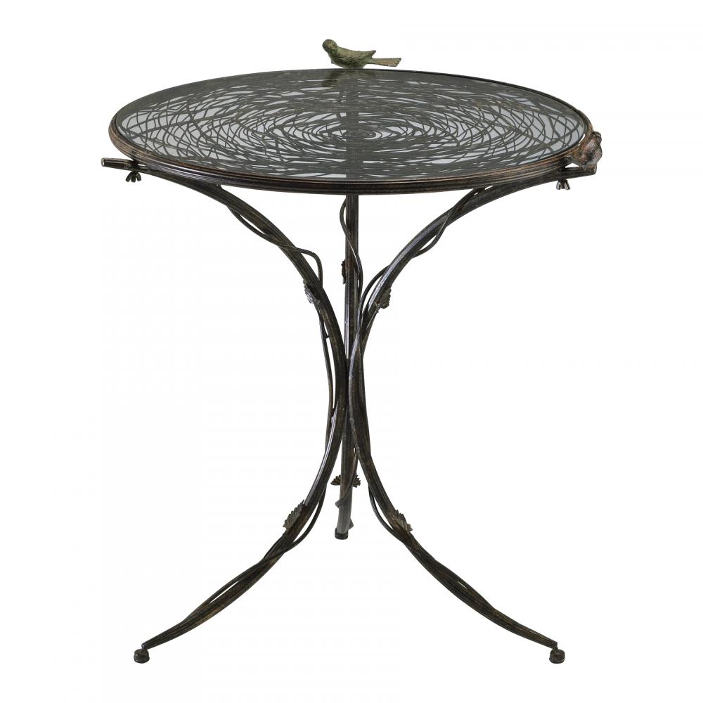 Bird Bistro Table Muted Rust