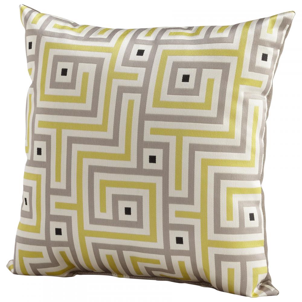 Maze Pillow Lime Green