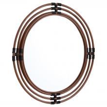 Cyan Designs 12007 - Concentrico Mirror | Smoke Rattan | Black