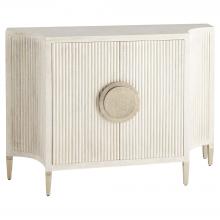 Cyan Designs 12156 - Estriada Two-Door Cabinet | Cerused Mango Wood | White Metal