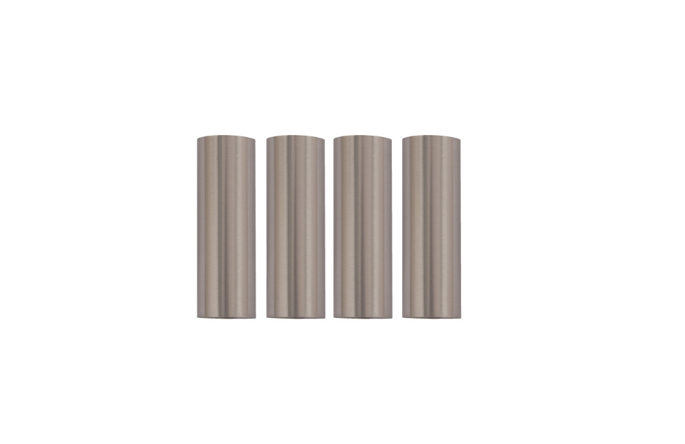Set of 4 Brushed Polished Nickel Candle Covers for the Flynt 52934-FB (fixture not included)