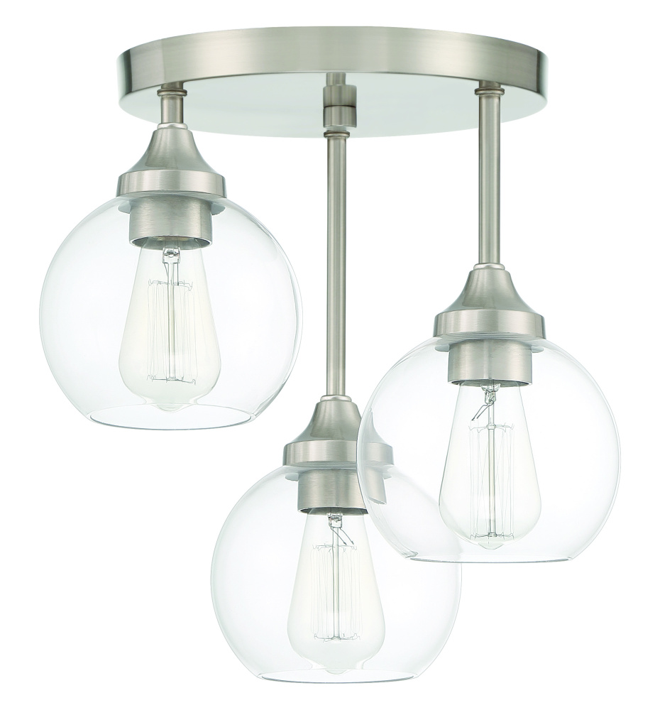 3 Light Semiflush