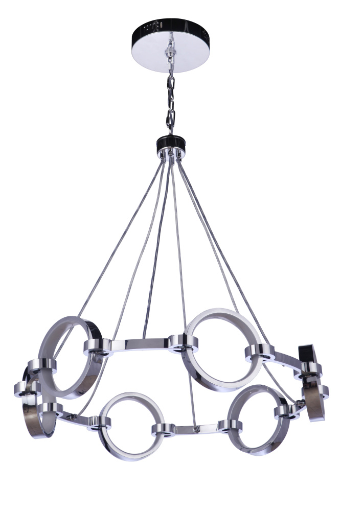 6 Ring LED Chandelier