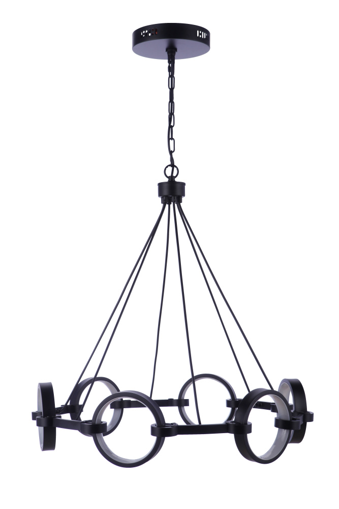 6 Ring LED Chandelier