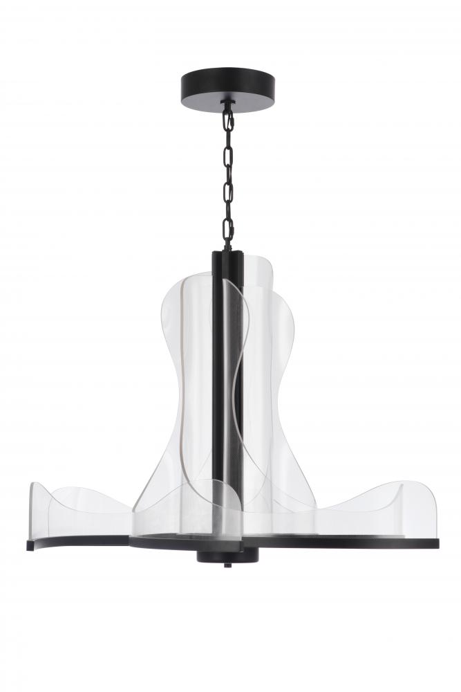 36" LED 6 Arm Chandelier
