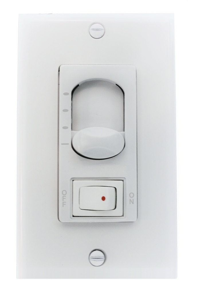 3 Speed Fan Control, Light On/Off Toggle, (3 Wire)