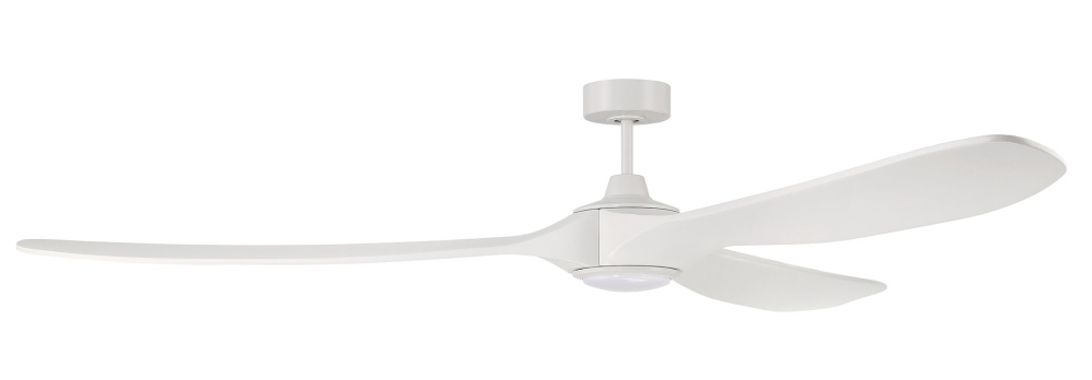 84"  Ceiling Fan w/DC Motor, w/Blades & LED Light Kit, Damp Rated