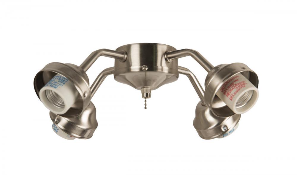Universal 4 Light Fitter in Brushed Polished Nickel