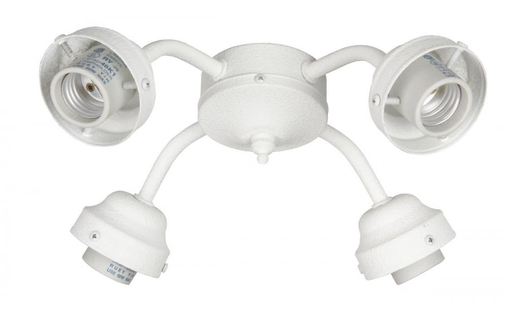 Universal 4 Light Fitter in White