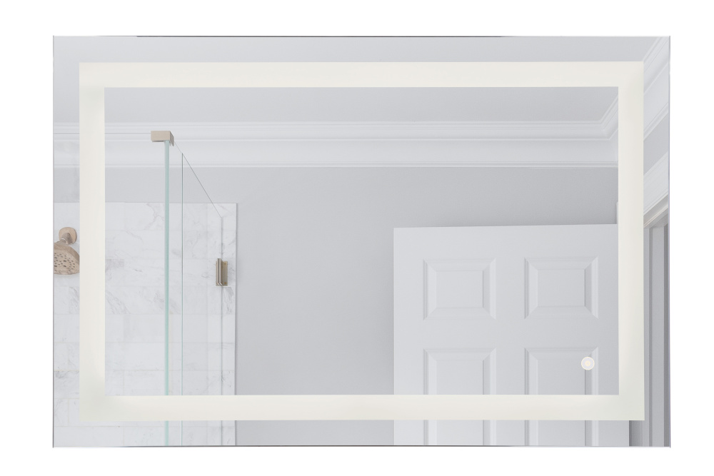 48" x 32" Front Lit LED Mirror, Defogger & Dimmer, 3000K