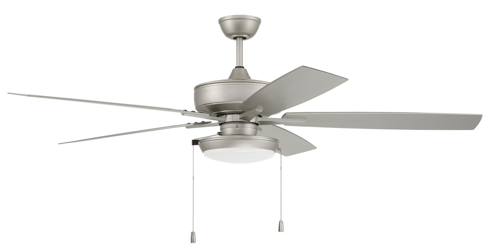 Outdoor Super Pro 119 60" 5-Blade Indoor/Outdoor (Wet) Ceiling Fan in Painted Nickel w/ Painted