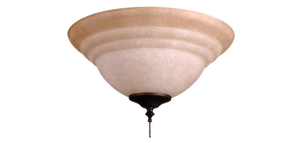 Elegance 2 Light Tea Stained Glass Bowl Light Kit