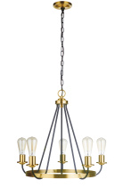 Craftmade 50325-FBSB - 5 Light Chandelier