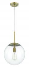 Craftmade 56892-SB - Gaze 1 Light 12" Pendant in Satin Brass
