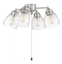 Craftmade LK401105-BNK-LED - 4 Light with Clear Seeded Glass w/4x7w LED