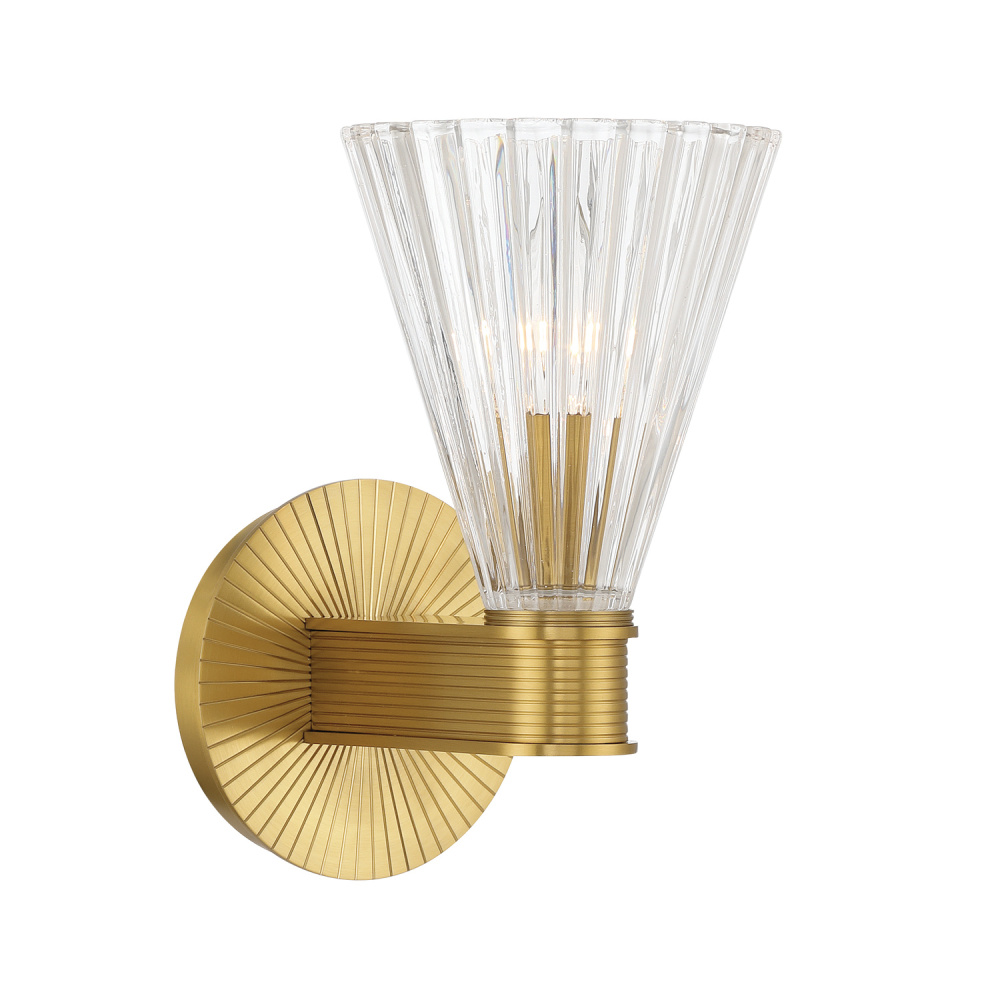 Lotus 5.5'' Luxe Gold Sconce