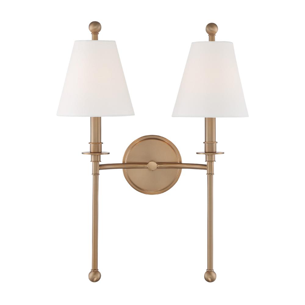 Riverdale 15'' Aged Brass Sconce