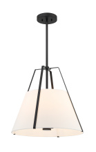 Crystorama ED0241104BK - Everly 20" Black Pendant