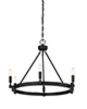 Designers Fountain 92586-BK - Fiora 6 Light Chandelier