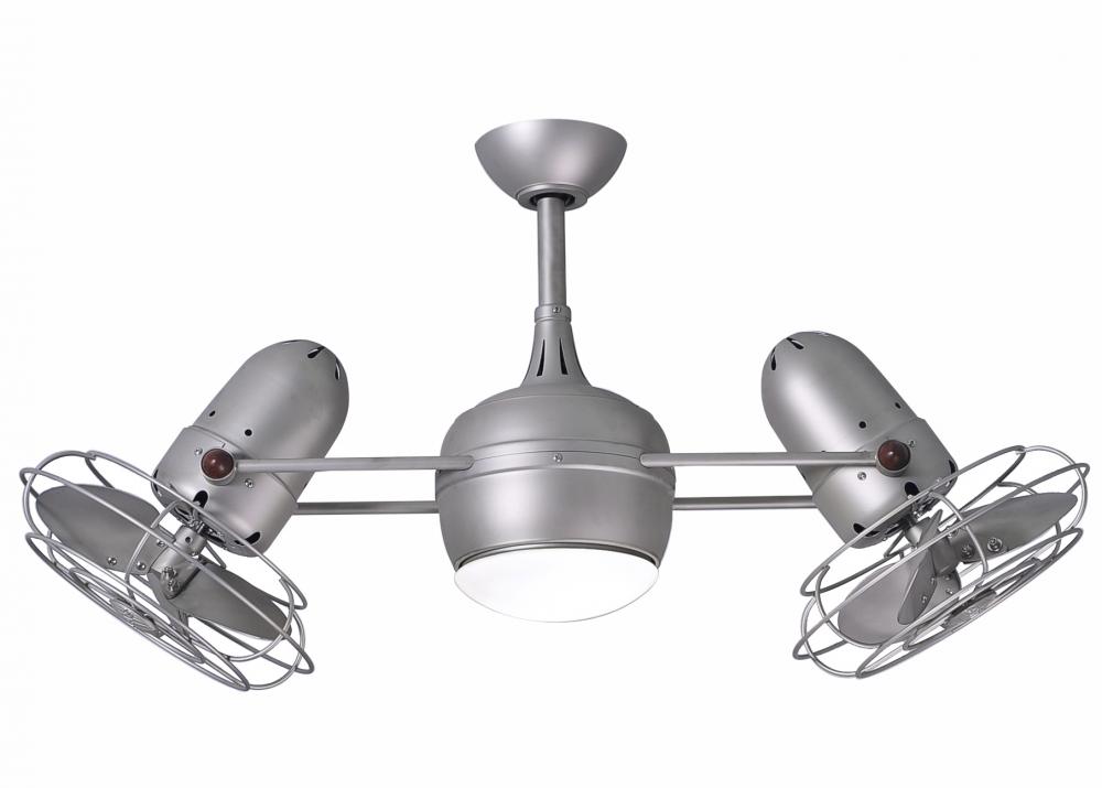 Dagny LK - Rotational Ceiling Fan - Integrated LED - Brushed Nickel Finish - Metal Blades