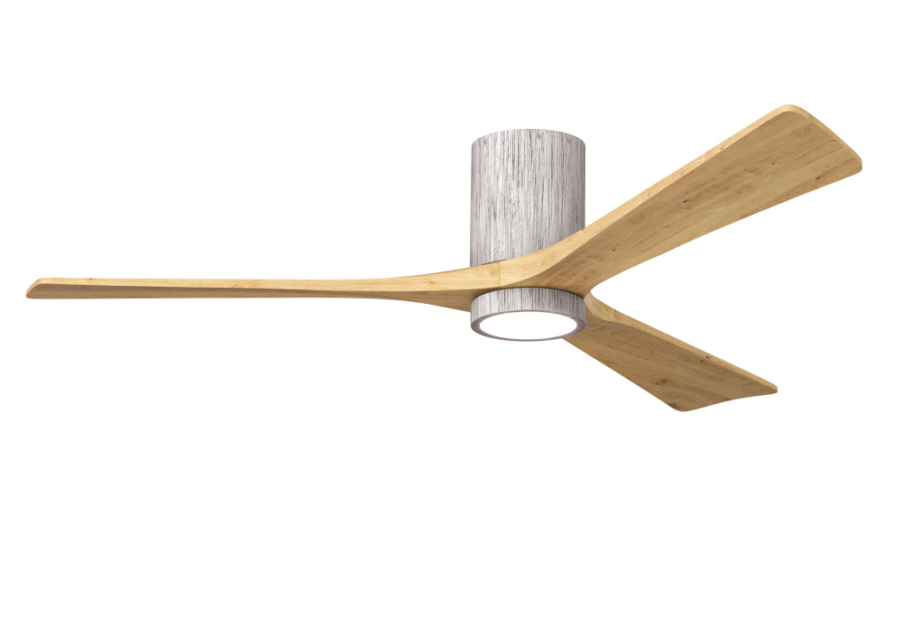 Irene-3HLK - 60" Three Blade Flush Mount Paddle Fan - 5CCT Integrated LED - Barn Wood Tone Finis