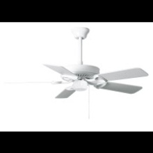 Matthews Fan Company AM-USA-WH-42-LK - America - 42" Builder Fan - LED Light Kit - USA - Gloss White Finish - Reversible White/Wood Ton