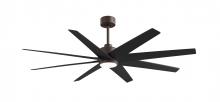 Matthews Fan Company ANLK-TB-BK-64 - Ariella - Eight Blade Ceiling Fan - 5CCT Integrated LED - Textured Bronze Finish