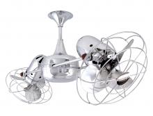 Matthews Fan Company DD-CR-MTL - Duplo Dinamico - Rotational Ceiling Fan (Interior) - Polished Chrome Finish - Metal Blades
