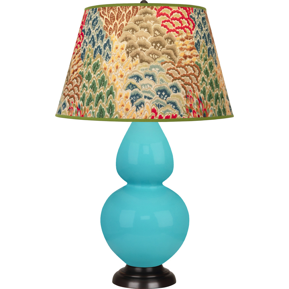 Egg Blue Double Gourd Table Lamp