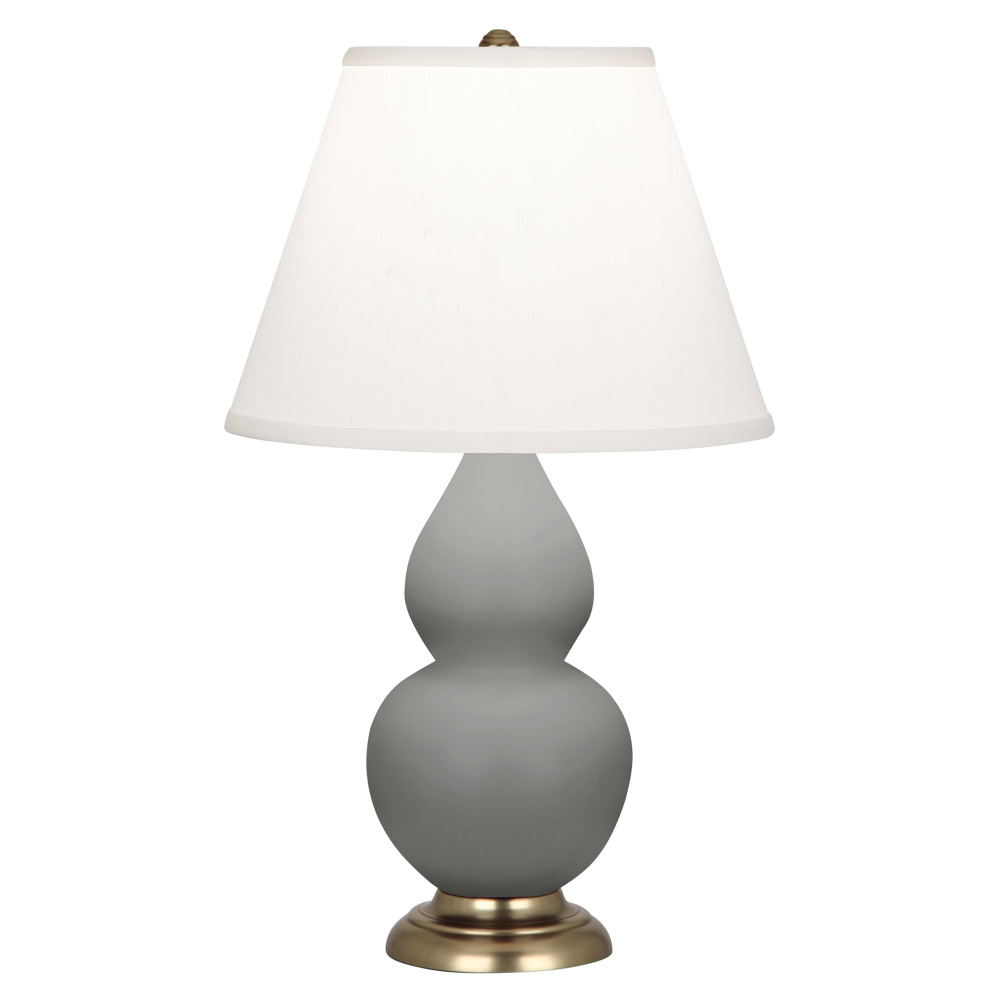 Matte Smokey Taupe Small Double Gourd Accent Lamp