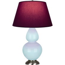 Robert Abbey 1676P - Baby Blue Double Gourd Table Lamp