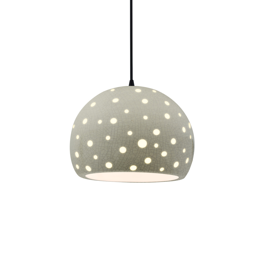 Perforated Medium Globe 1-Light Pendant