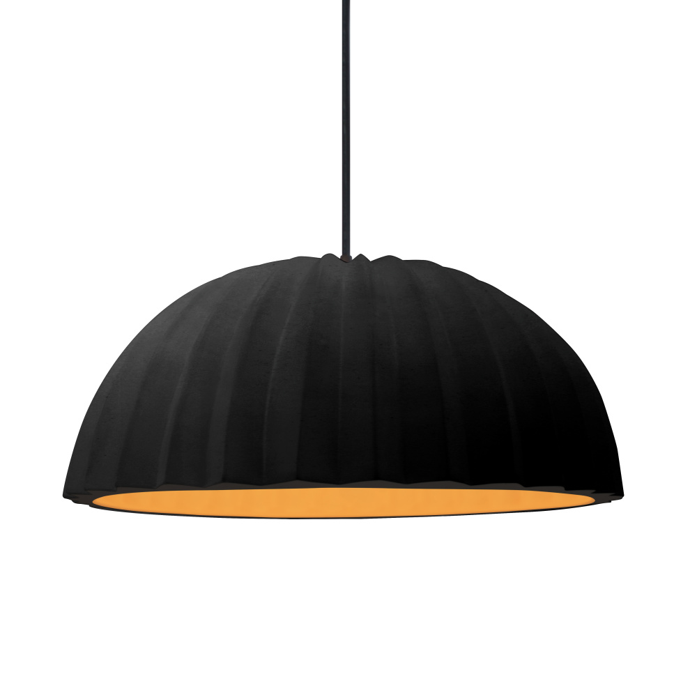 Pleated Dome 1-Light Pendant
