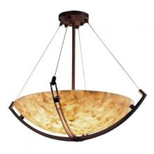 Justice Design Group ALR-9722-35-DBRZ - 24" Pendant Bowl w/ Crossbar
