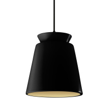 Justice Design Group CER-6427-CBGD-MBLK-BKCD - Tall Trapezoid 1-Light Pendant