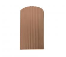 Justice Design Group CER-5745W-ADOB - Large ADA LED Pleated Cylinder (Outdoor)